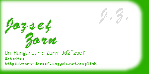 jozsef zorn business card